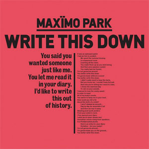 Disco Write This Down de Maximo Park