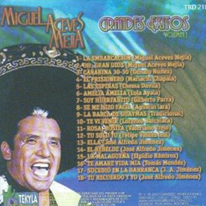 Disco Grandes Éxitos de Miguel Aceves Mejía