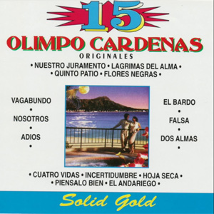 Disco 15 Grandes Éxitos de Olimpo Cardenas